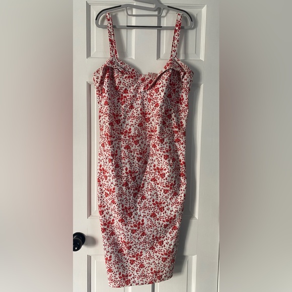 Dixie Fried Pinup Girl Wiggle Dress Roses 2X Retro Vintage Plus Comfy Party - Picture 4 of 4